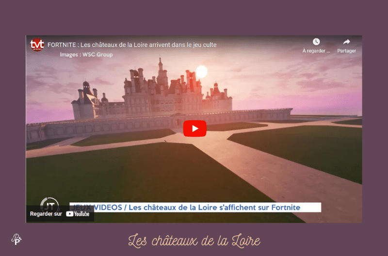 Patrimoine et jeux vidéos - les châteaux de la Loire