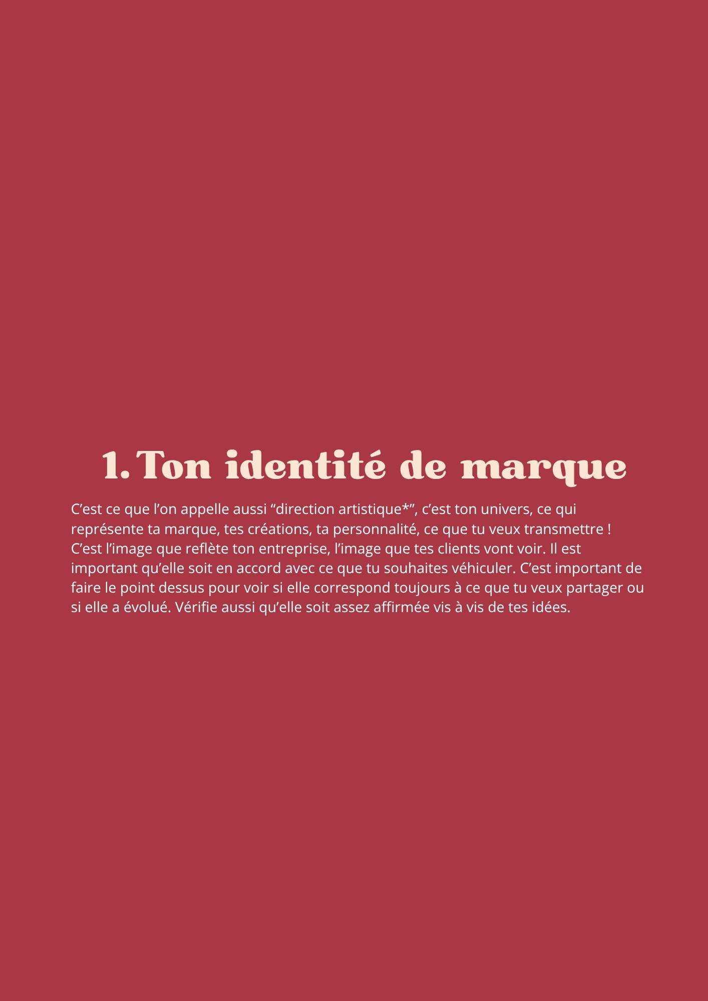 Crée une identité graphique pour ton artisanat